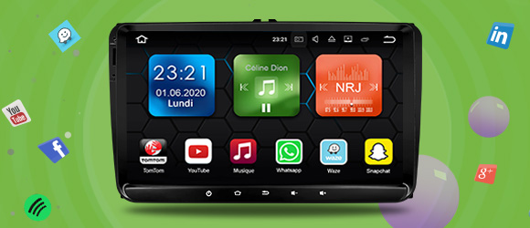Poste autoradio gps volkswagen